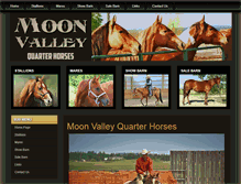 Tablet Screenshot of moonvalleyquarterhorses.com